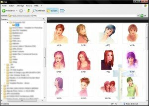 Miniatures .PSD générées via l'explorateur Windows