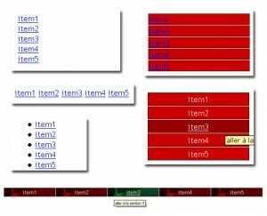 Menus simples en CSS Menus simples en CSS